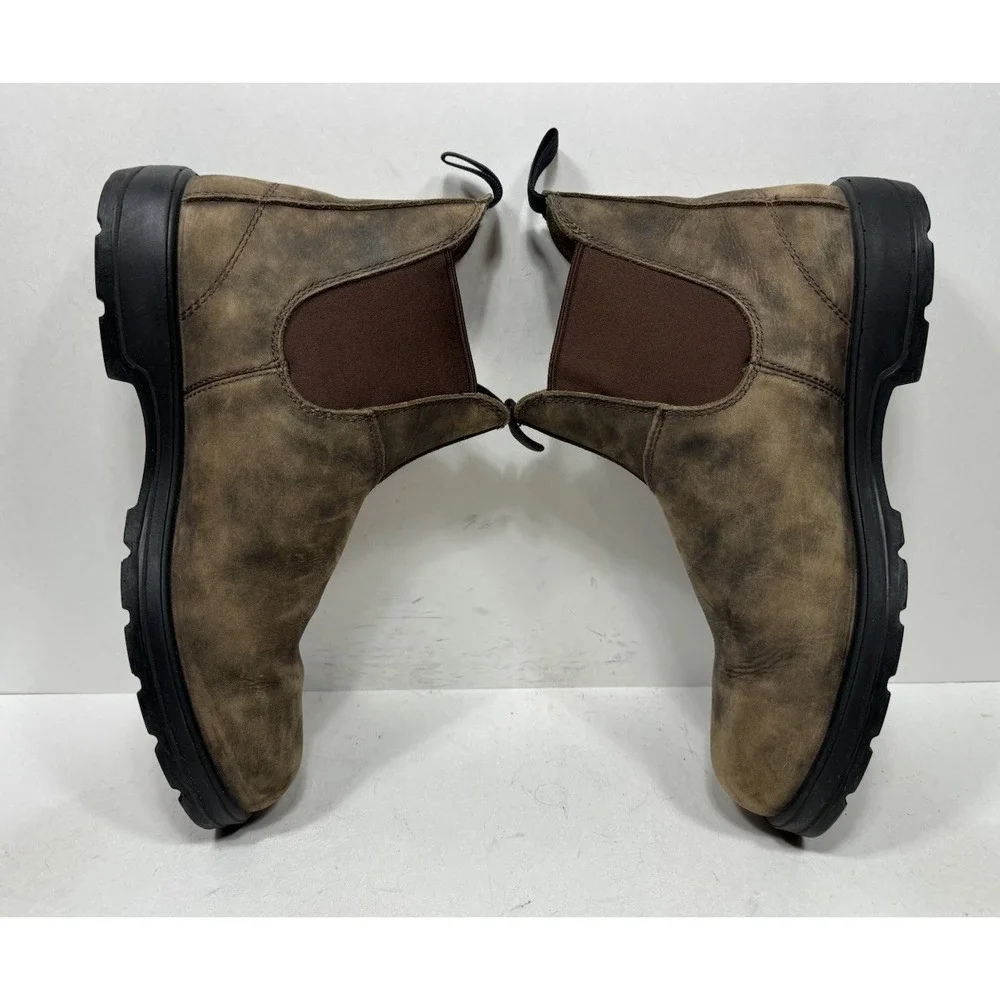 Blundstone 584 Premium Thermal Chelsea Boots Rustic Brown Men's Size 11.5 US